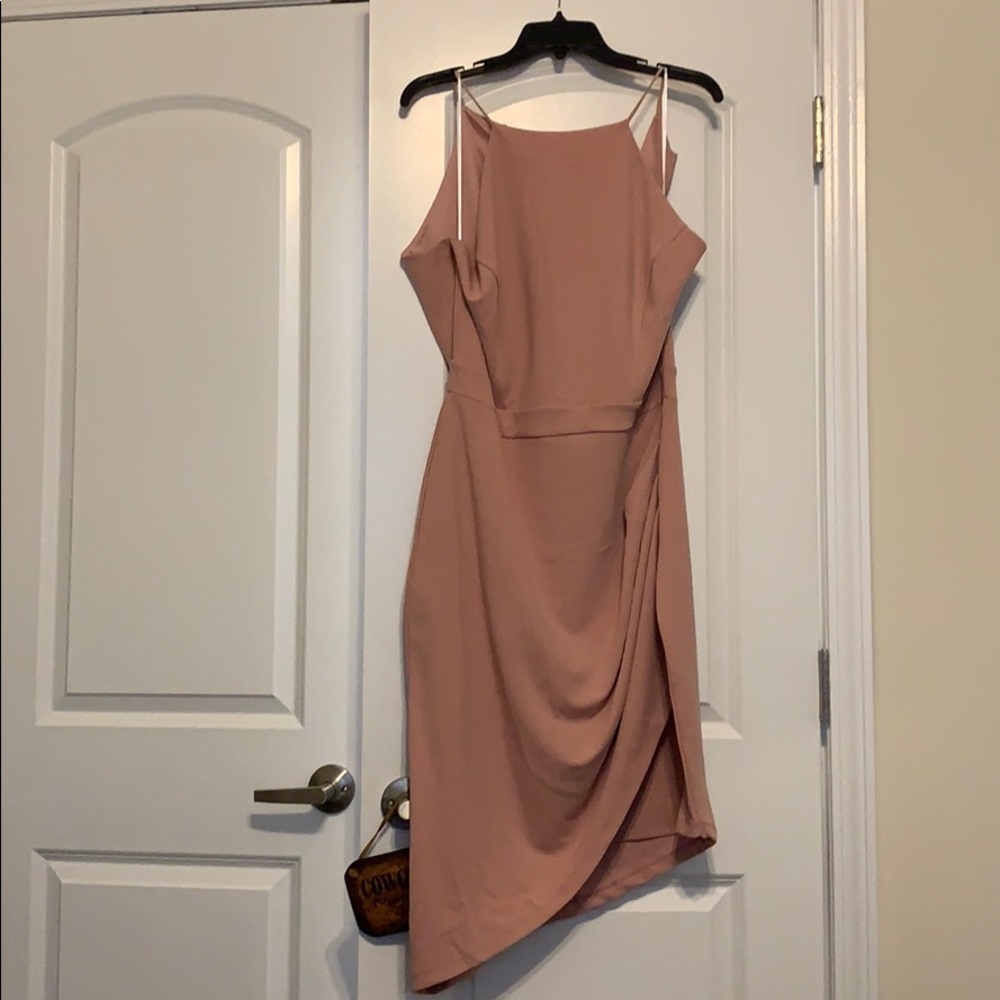 Blush Plus Size Dress with Tulip Skirt